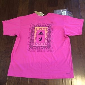 Peloton Adidas unisex pink tshirt